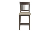 Front angle of Balin dining set with six side chairs