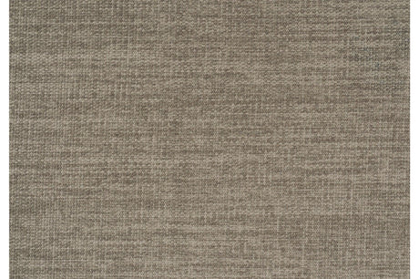 Brown wood finish and fabric combination close up