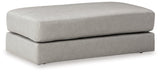 Amiata Glacier Oversized Accent Ottoman front view