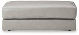 Top view of Amiata Glacier Oversized Accent Ottoman