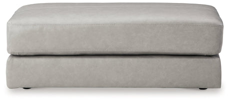 Top view of Amiata Glacier Oversized Accent Ottoman
