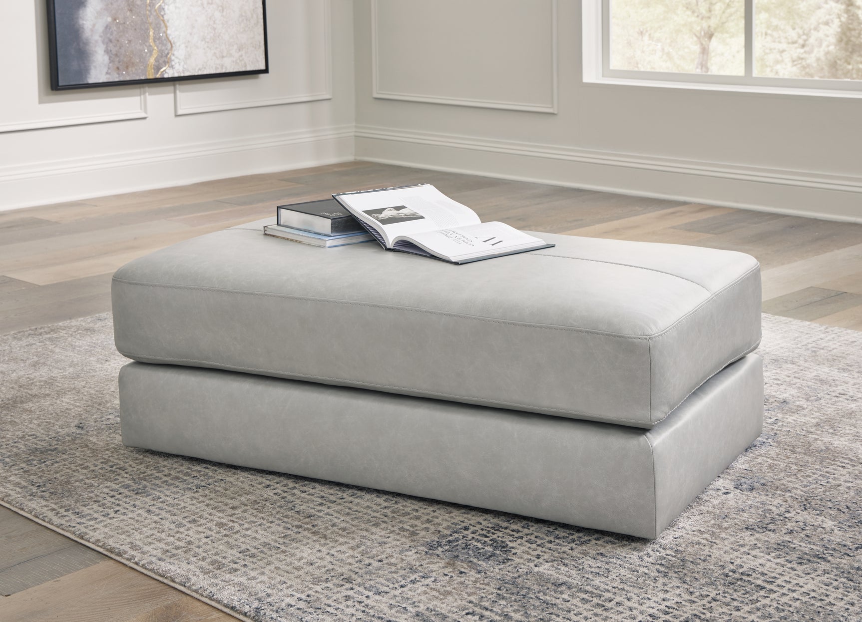 Side profile view of Amiata Glacier sectional sofa