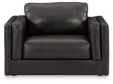 Amiata Onyx Leather Oversized Chair