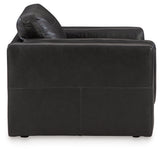 Amiata Onyx Ottoman side view