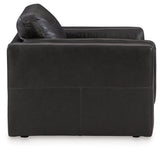 Amiata Onyx Leather Oversized Chair