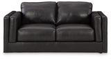 Another front view of Amiata Onyx sofa set