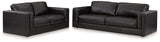 Close-up detail of Amiata Onyx Sofa and Loveseat upholstery