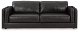 Modern style silhouette of Amiata Onyx loveseat