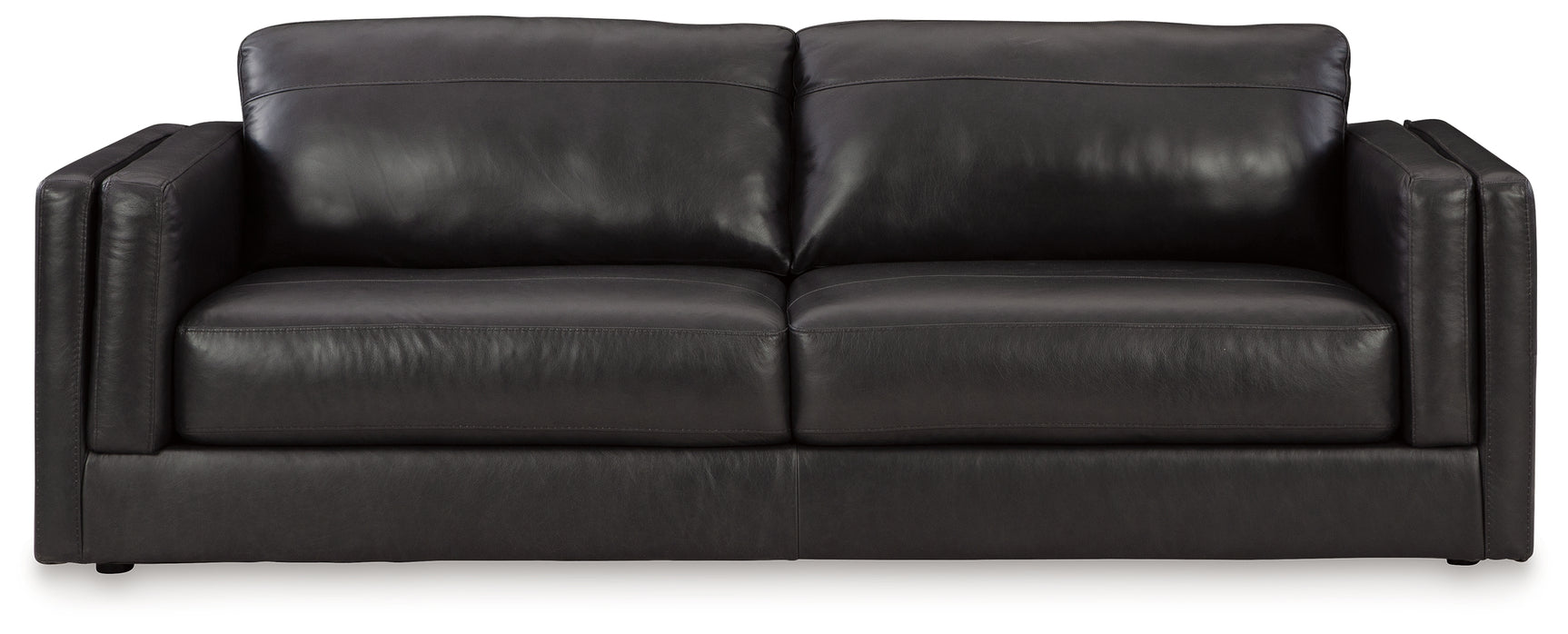 Modern style silhouette of Amiata Onyx loveseat