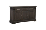 Southlake Brown Oak Wire Brushed Dining Room Set front view