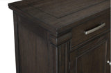 Southlake Brown Oak Wire Brushed Dining Room Set front view