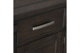 Southlake Brown Oak Wire Brushed Dining Room Set front view