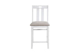 close-up of chair upholstery on Lowell dining set