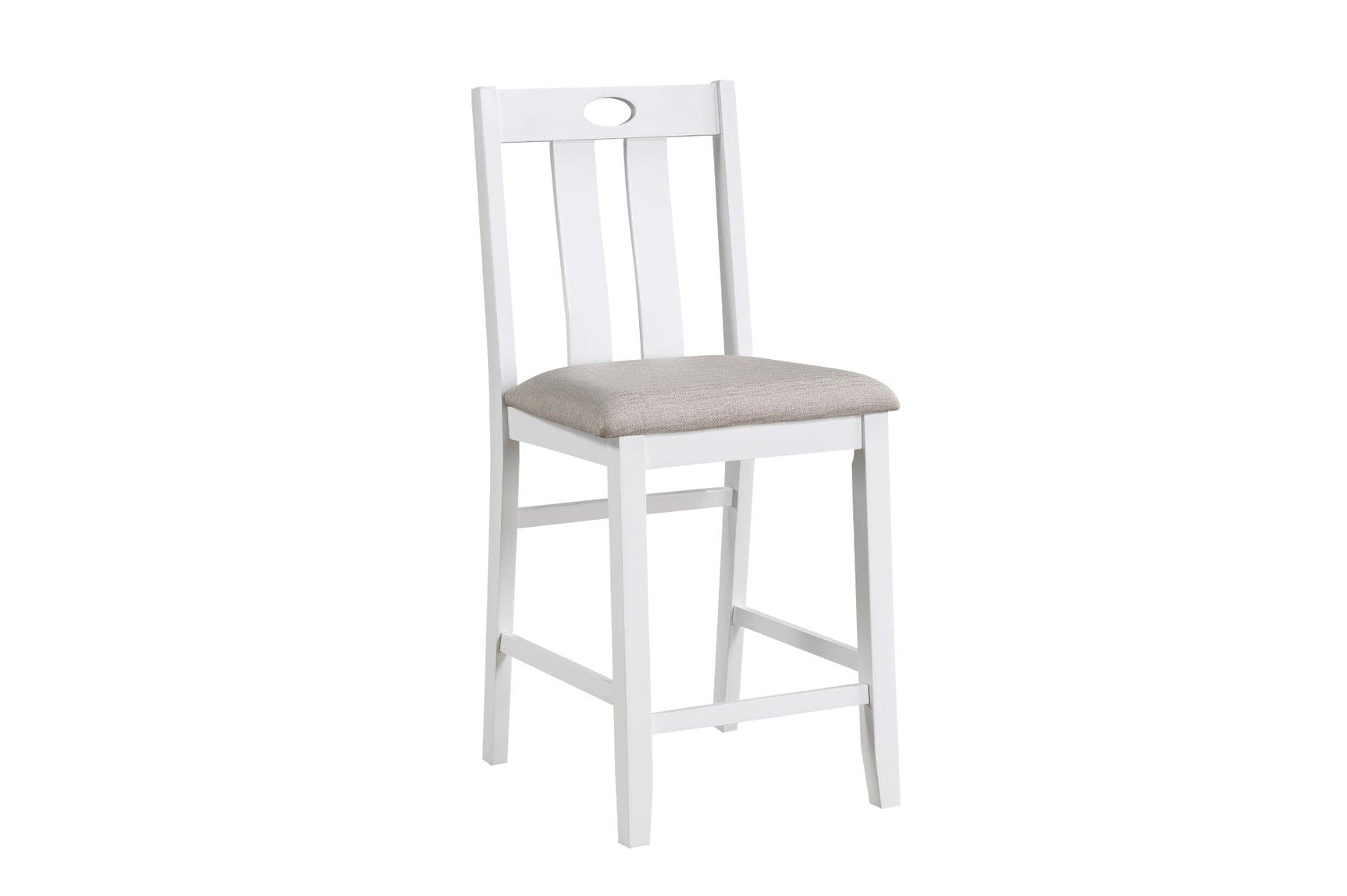 front view of Lowell gray fabric upholstered chair