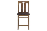 Weston Brown brown faux leather counter height chair main view