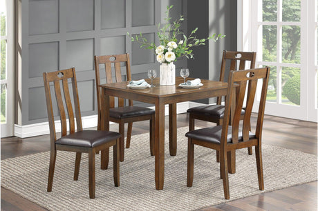 Weston Brown dining set main angle