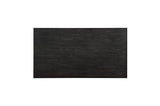 top view of Orem Antique Black Oak dining table
