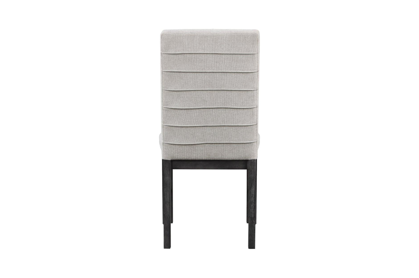 rear view of Orem Antique Black Oak dining chair