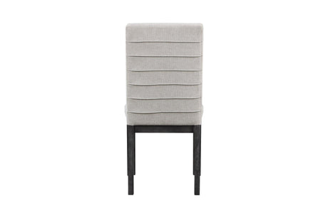 rear view of Orem Antique Black Oak dining chair