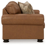 side view of caramel chair