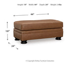 front view of caramel sofa set