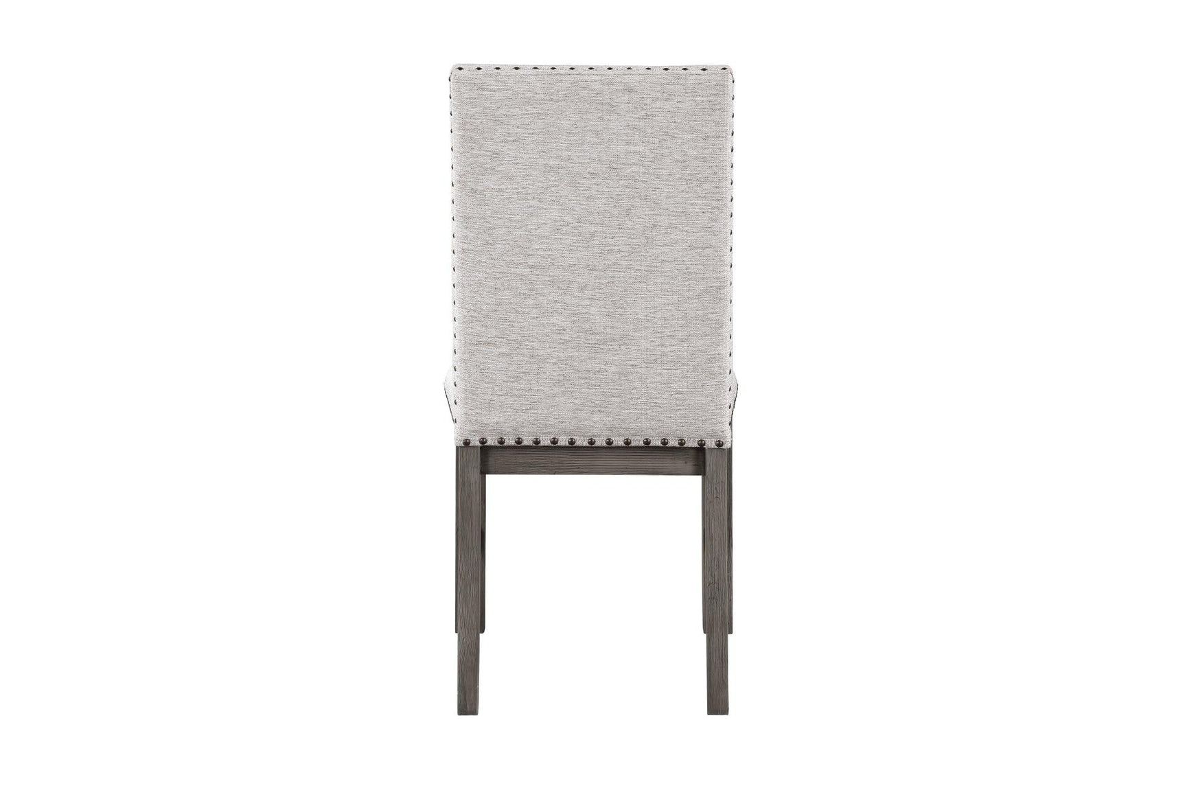 back angle of upholstered dining chair