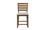 Tigard Brown Counter Height Side Chair side view
