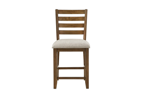Tigard Brown Counter Height Side Chair side view