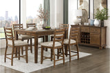 Tigard Brown Counter Height Dining Set main view