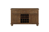 main view of Tigard Brown Dining Room Set with 6 side chairs