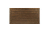 top view of Tigard Brown Dining Room Set table surface