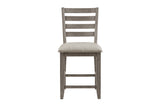 Side angle of Tigard Gray dining table