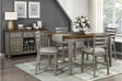 Main view of Tigard Gray Counter Height Dining Set