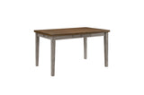 Main view of Tigard Gray Counter Height Dining Set showing chairs and table