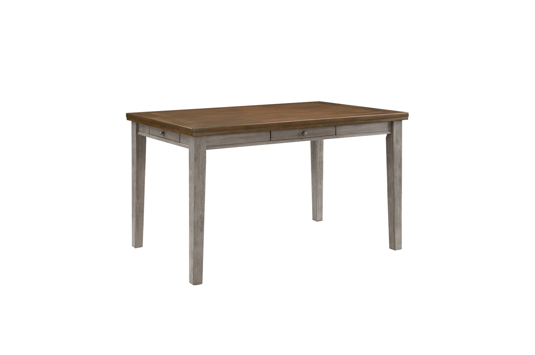 Main view of Tigard Gray Counter Height Dining Set showing chairs and table