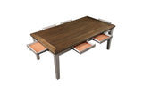 Detail view of Tigard Gray Dining Room Set dining room furniture