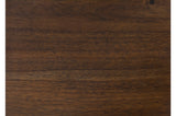 Close-up of table wood grain and finish