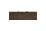 top view of Brookings Brown Dining Table
