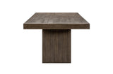 side view of Brookings Brown Wood Dining Table