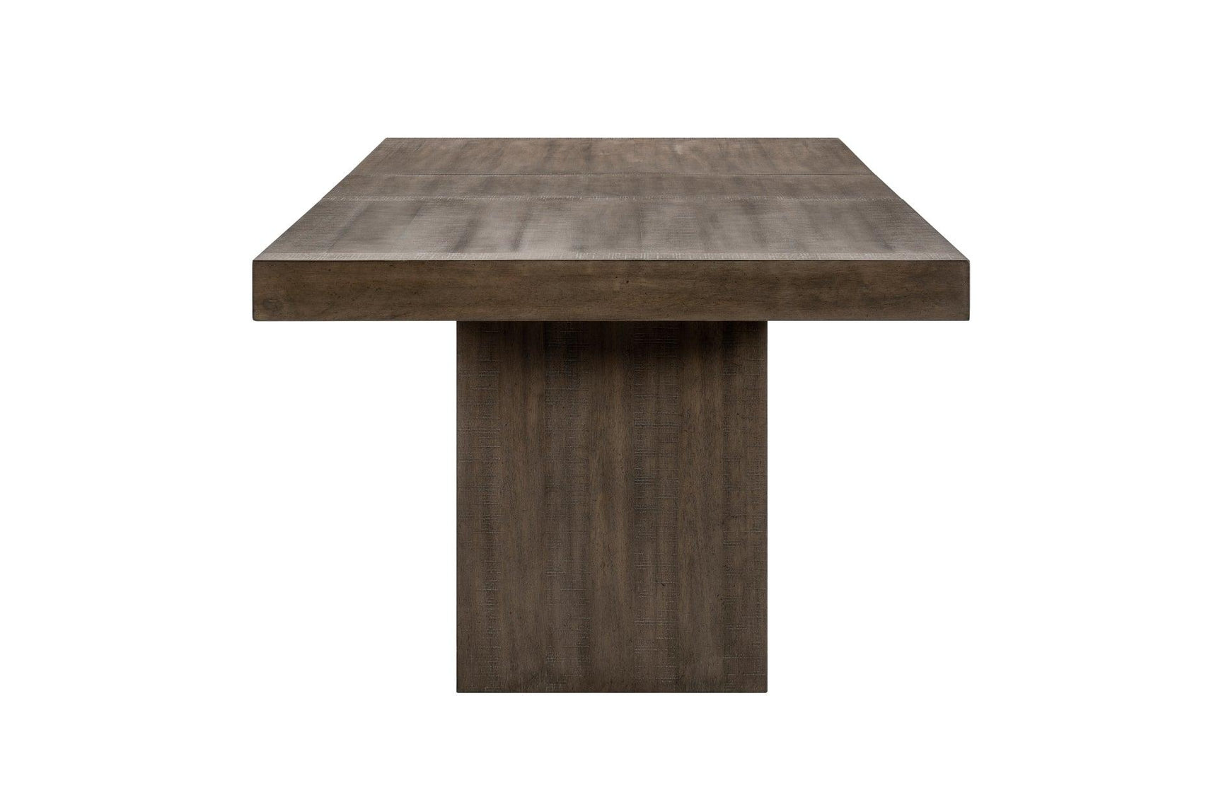 side view of Brookings Brown Wood Dining Table