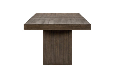 side view of Brookings Brown Wood Dining Table