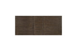 top view of Brookings Brown Beige Fabric Dining Table surface