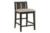 Side view of Daye fabric upholstered dining chair