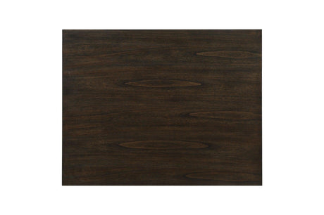 Top view of Daye rectangular storage counter height table