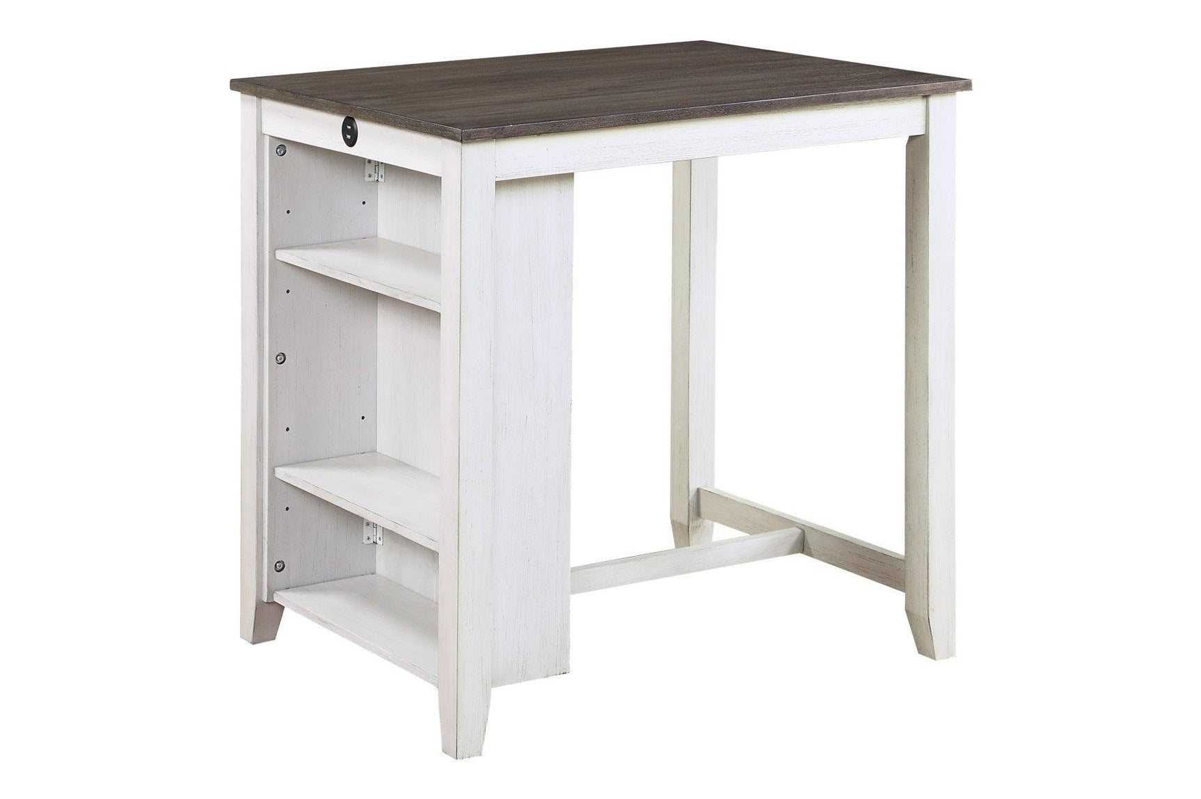 counter height dining set front view