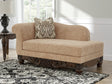 Chelsworth golden chenille right-arm facing corner chaise front angle