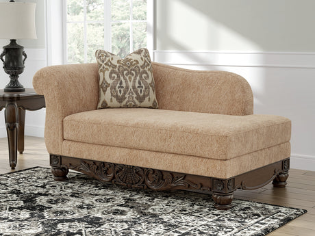 Chelsworth golden chenille right-arm facing corner chaise front angle
