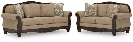 Chelsworth Golden Sofa and Loveseat
