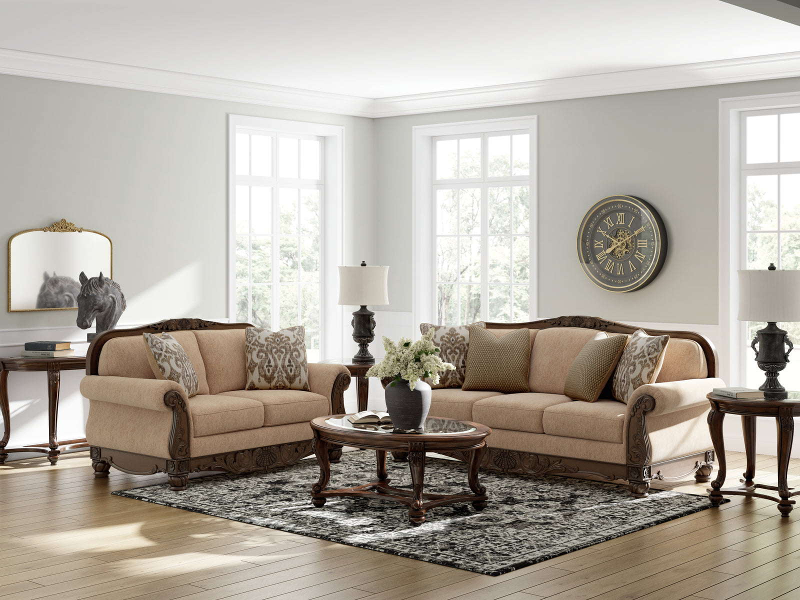 Chelsworth Golden Sofa and Loveseat