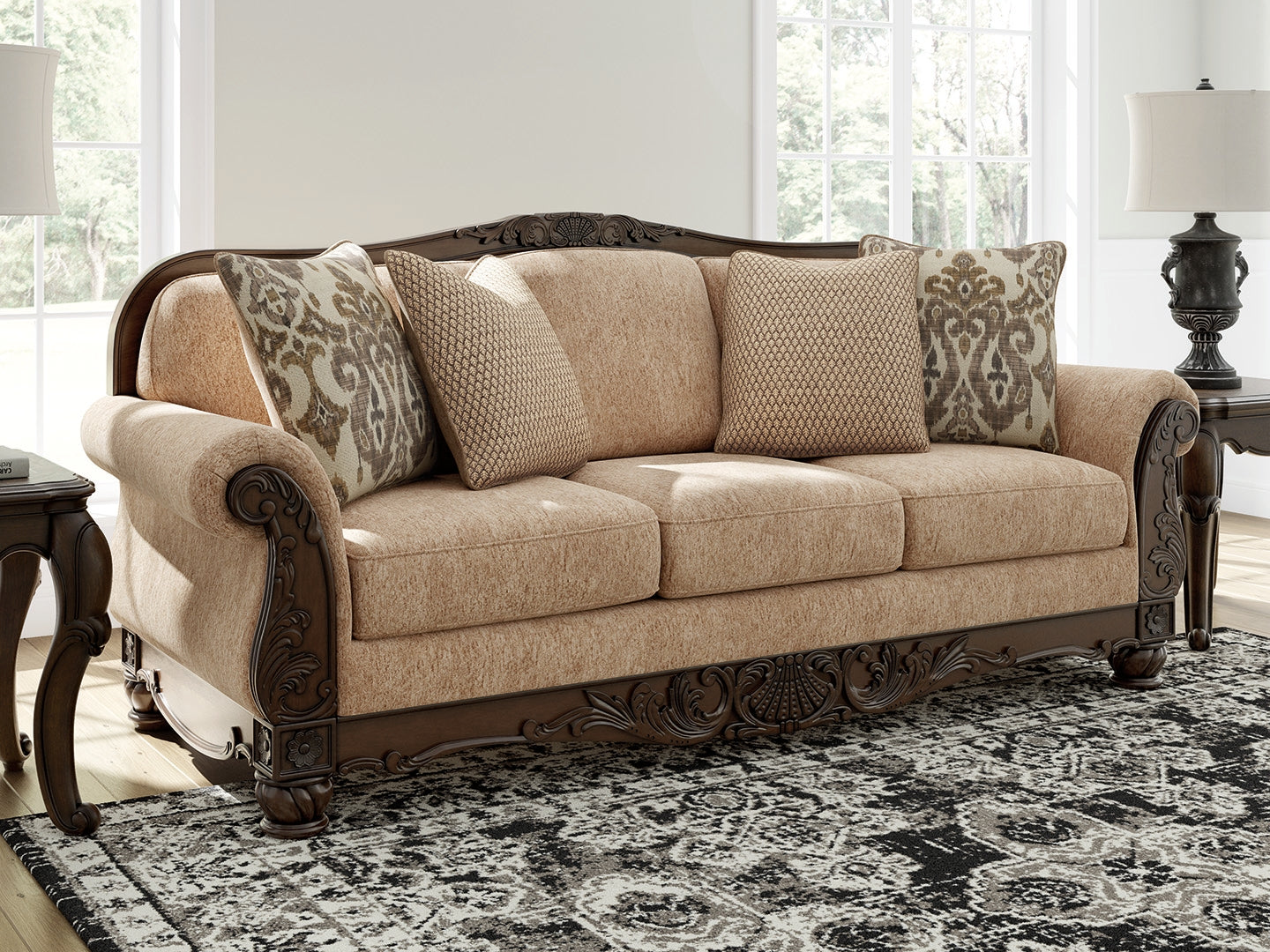 Chelsworth Golden Chenille Sofa